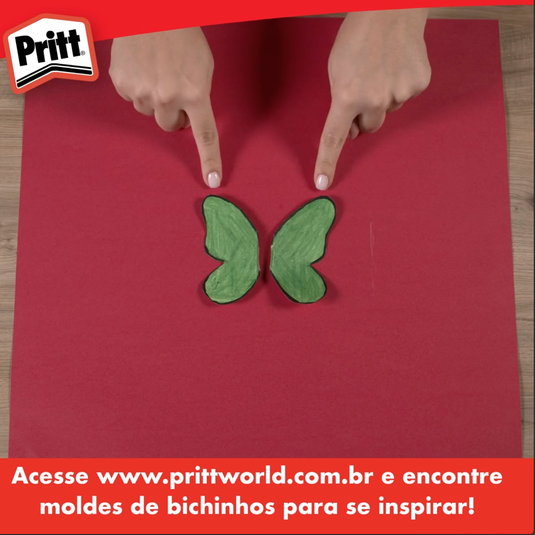Floresta Criativa Pritt - Passo a passo de borboleta ensina sobre a natureza para crianças
