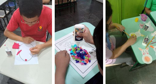 Cascola estimula atividades de artesanato com alunos da APAE Cotia e doa 1 tonelada de adesivos