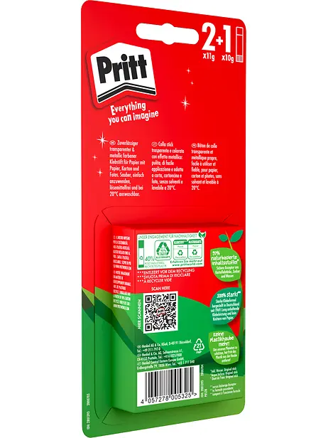 
The new plastic-free blister packs are made from minimum 85 percent recycled paper and are fully recyclable.