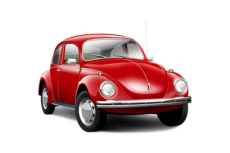 Carro – fusca Vermelho Volkswagen