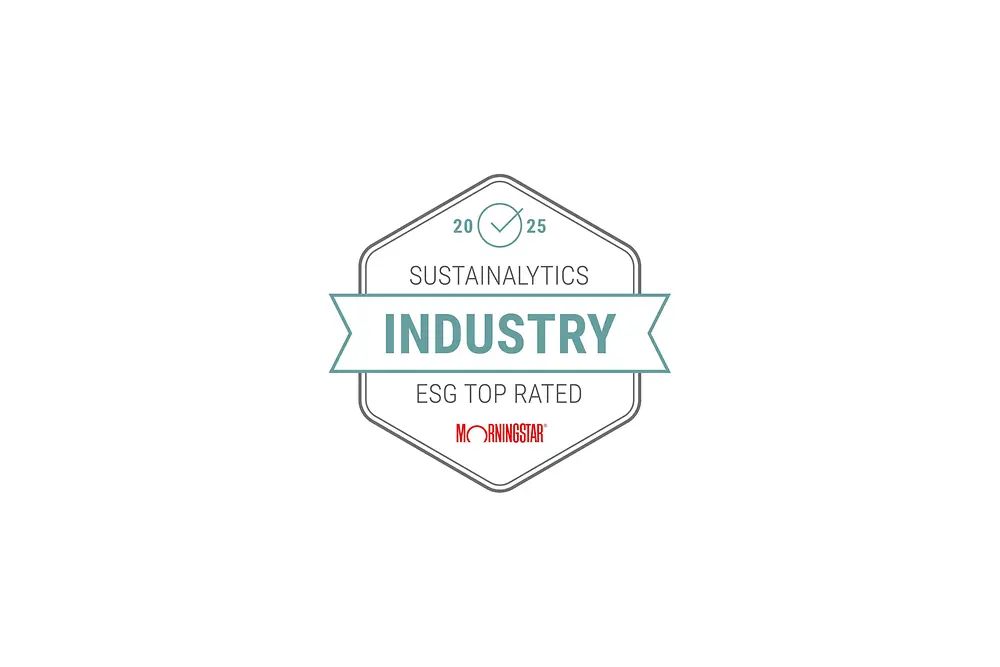 Morningstar Sustainalytics ESG Top Rated Company Logo  