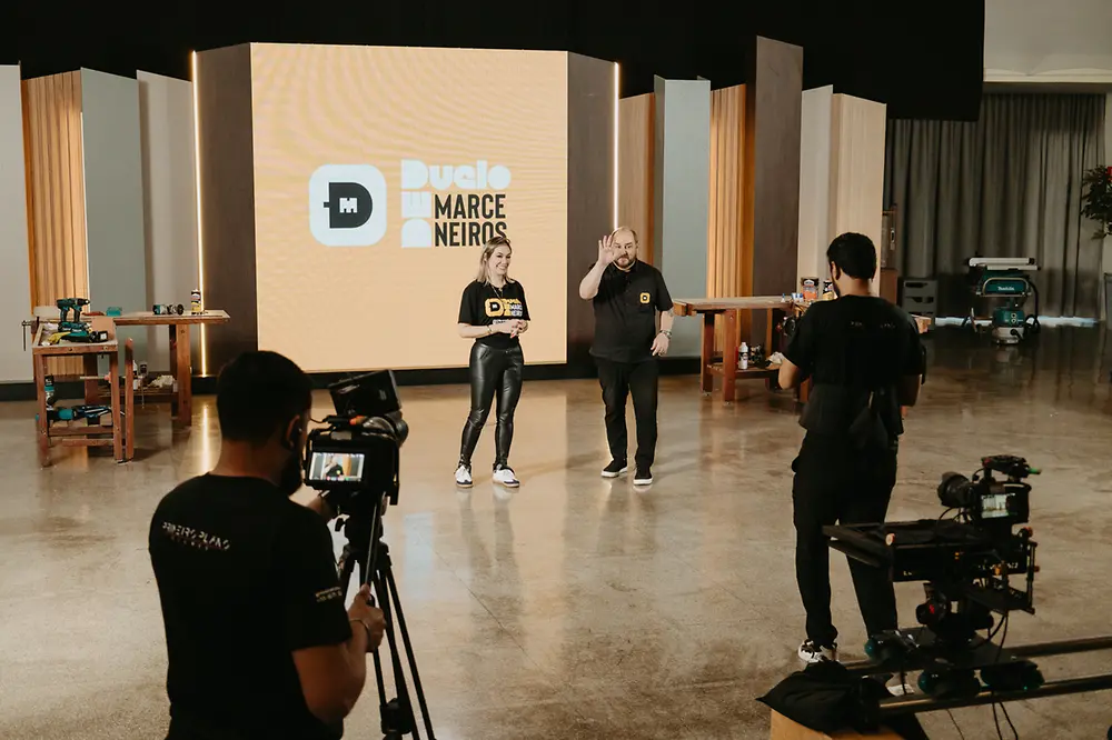 Gravações do reality ‘Duelo de Marceneiros’ em São Paulo