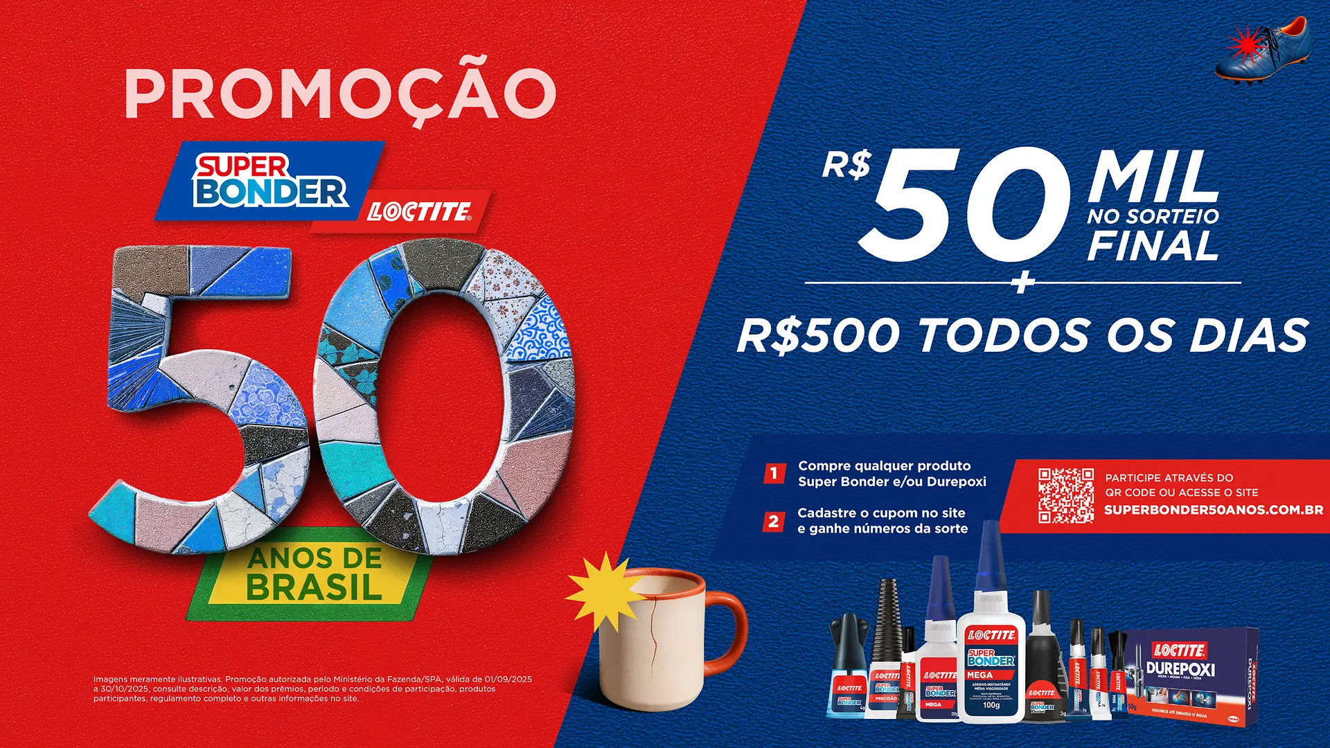 Super Bonder celebra 50 anos no Brasil com promoção para os consumidores