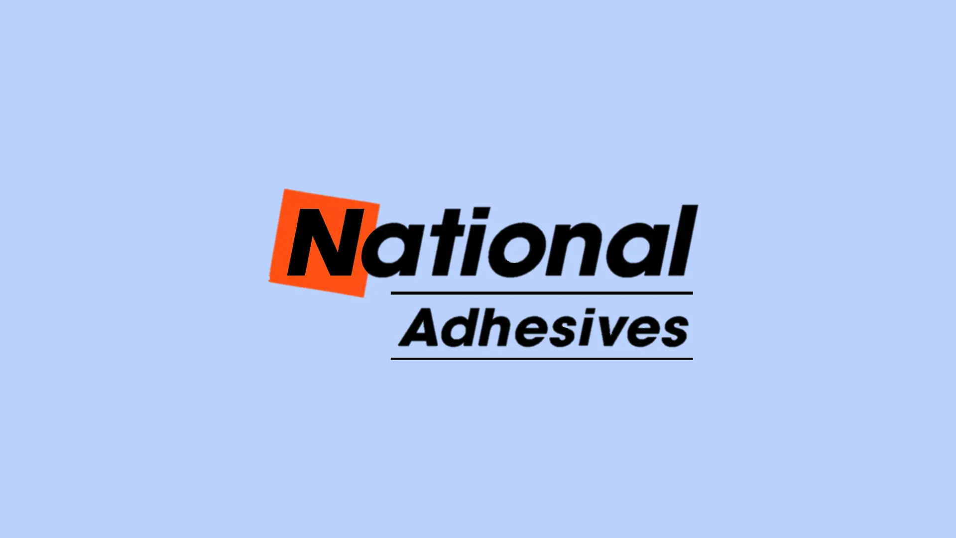 O logotipo da National Starch sobre um fundo azul.