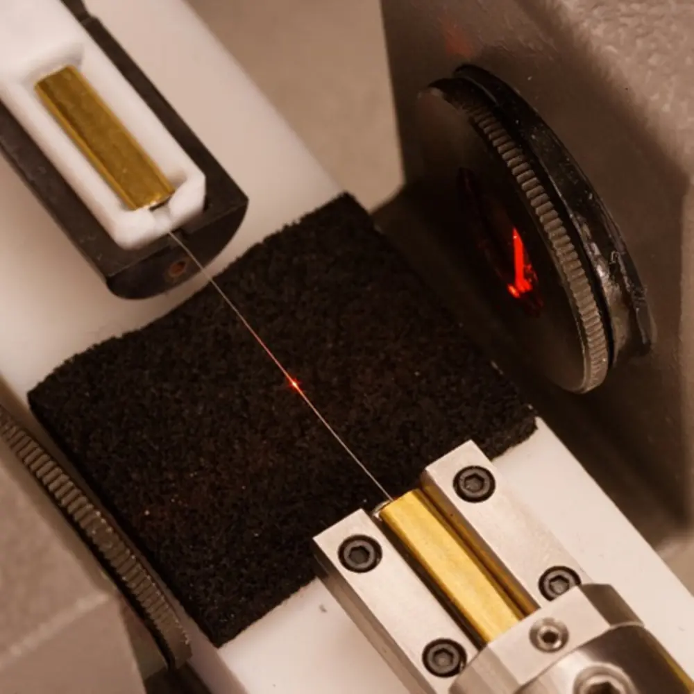 
Medição a laser da espessura do cabelo