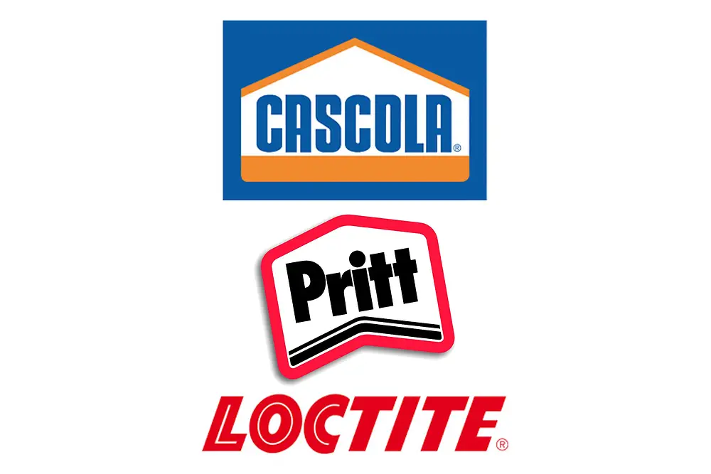 Cascola, Pritt, Loctite logos